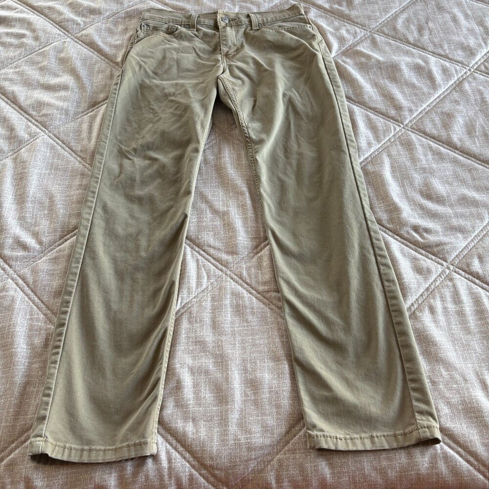 Levi's 511 Slim Fit Tan Khaki Casual Pants Trousers Men's Size 29x30
